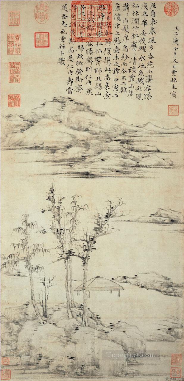 the rongxi studio 1372 old China ink Oil Paintings